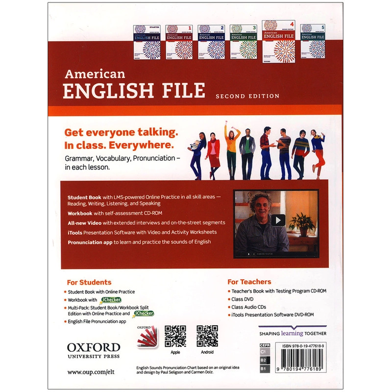 کتاب American English File 3-5 2nd اثر Clive Oxenden انتشارات آکسفورد 3 جلدی