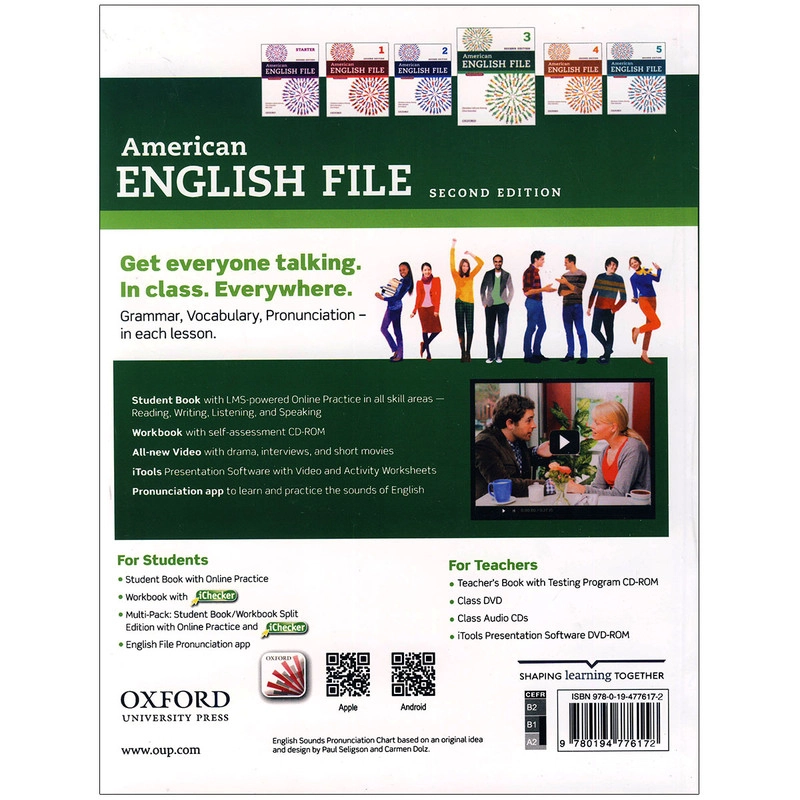 کتاب American English File 3-5 2nd اثر Clive Oxenden انتشارات آکسفورد 3 جلدی
