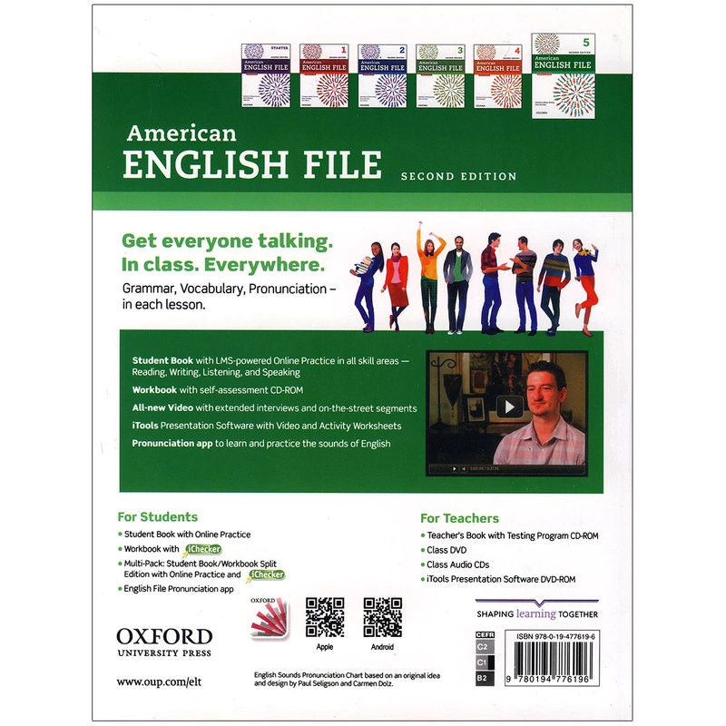 کتاب American English File 3-5 2nd اثر Clive Oxenden انتشارات آکسفورد 3 جلدی